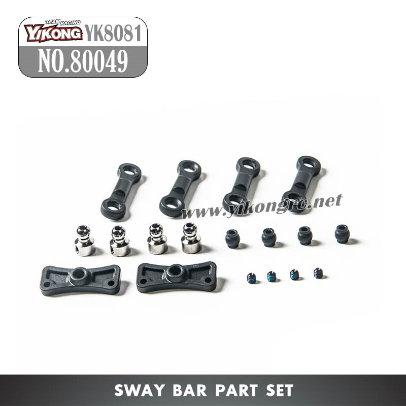 YIKONG YK8081 DF8 RC Car Parts Sway Bar Part Set 80049