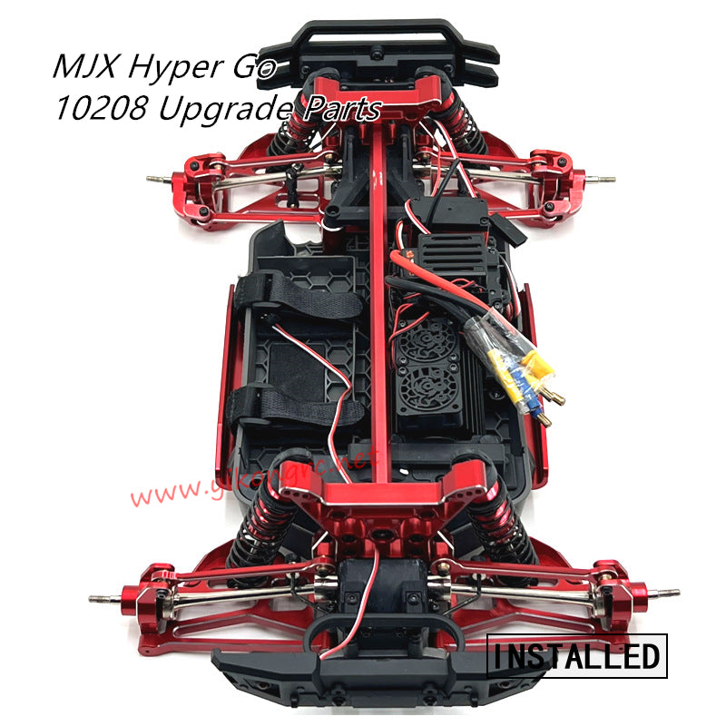 MJX Hyper Go 10208V1/V2 Upgrade Parts Kit installed