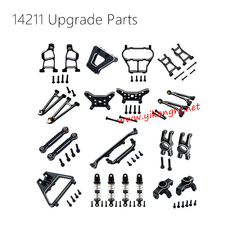 MJX Hyper Go 14211 Upgrade Parts Metal Upgrade Modification Kit black
