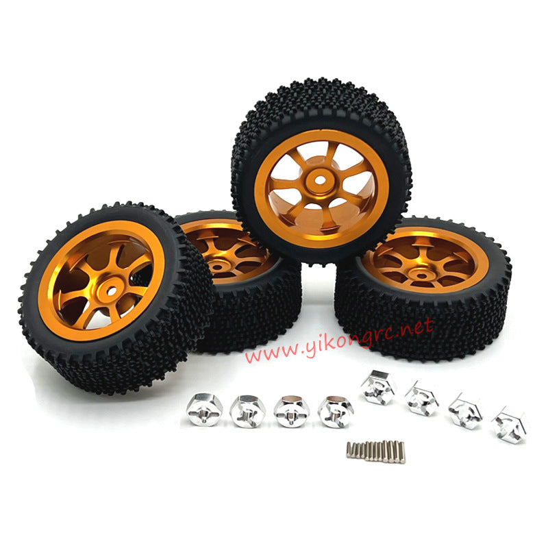 MJX Hyper Go 14301 Upgrade Parts Metal hub wheels gold