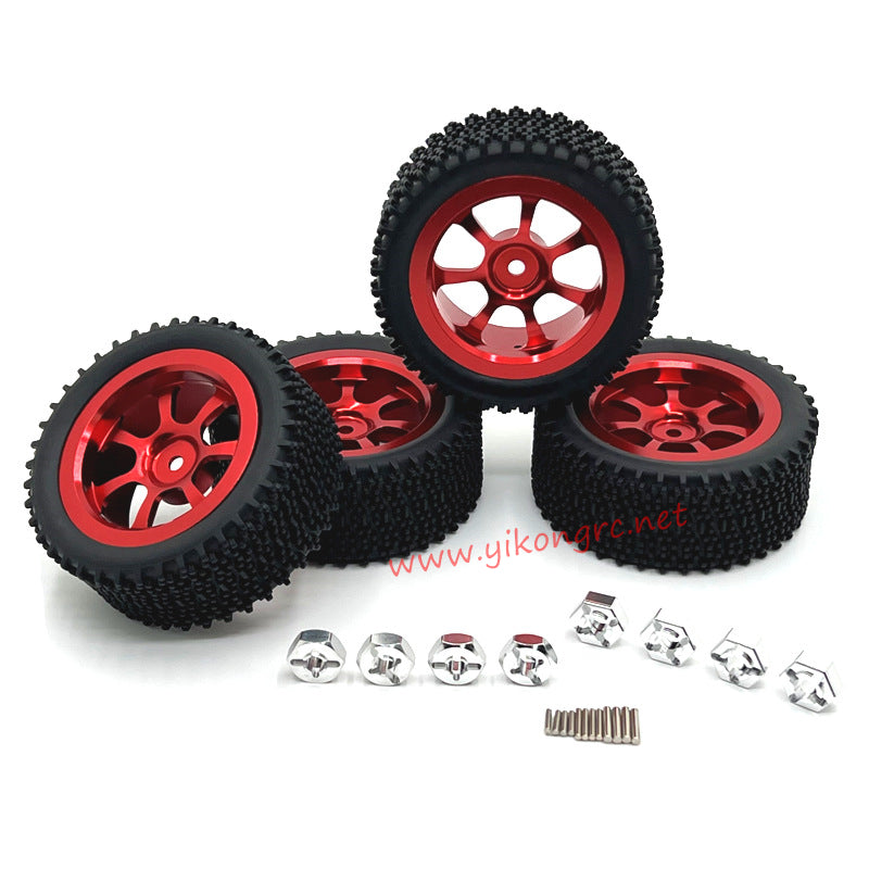MJX Hyper Go 14301 Upgrade Parts Metal hub wheels red