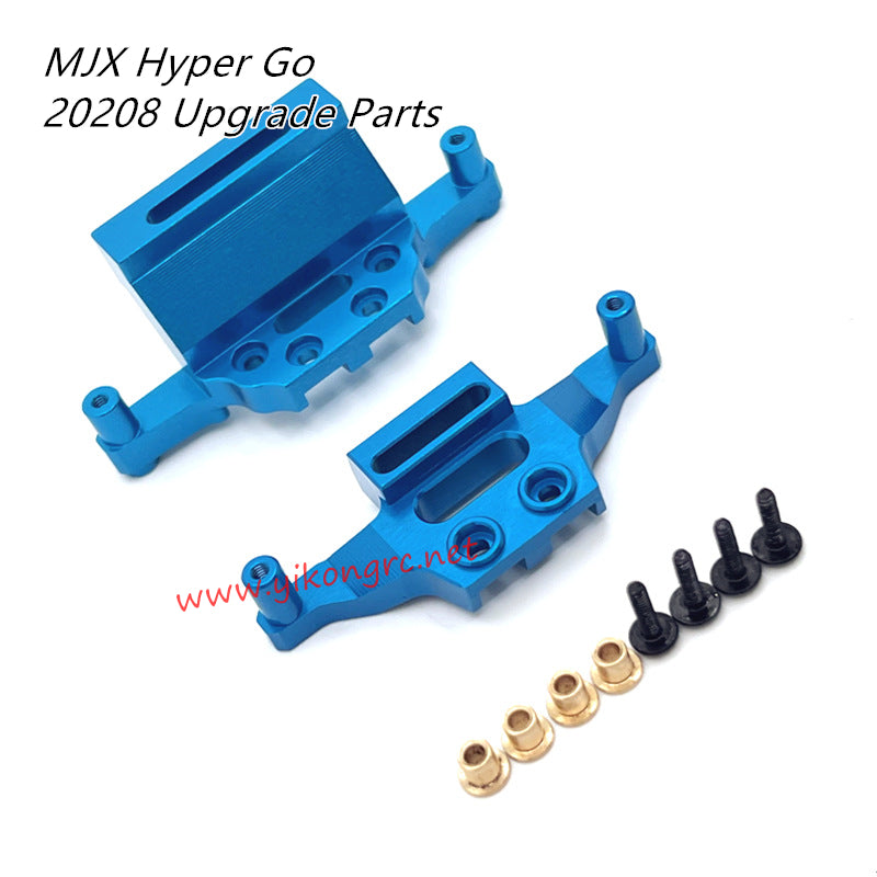 MJX Hyper Go 20208 RC Car Upgrade Parts Metal Front and Rear Shock Absorber Brackets blue