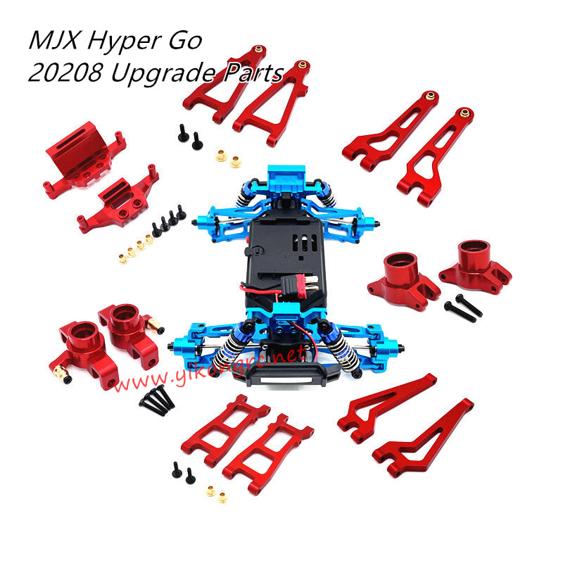 MJX Hyper Go 20208 RC Car Upgrade Parts Metal Kit red