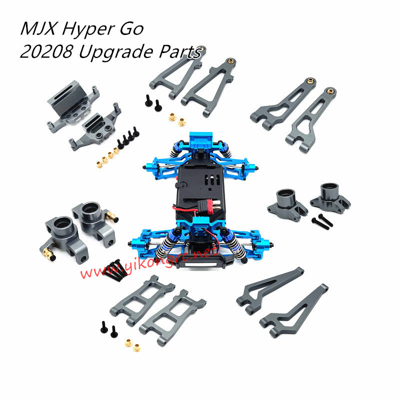 MJX Hyper Go 20208 RC Car Upgrade Parts Metal Kit titanium