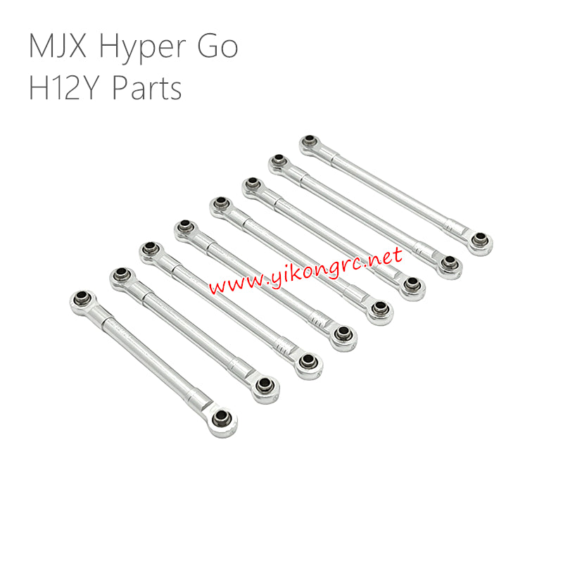 MJX Hyper Go H12Y Parts Chassis Mounted Tie Rods Silver