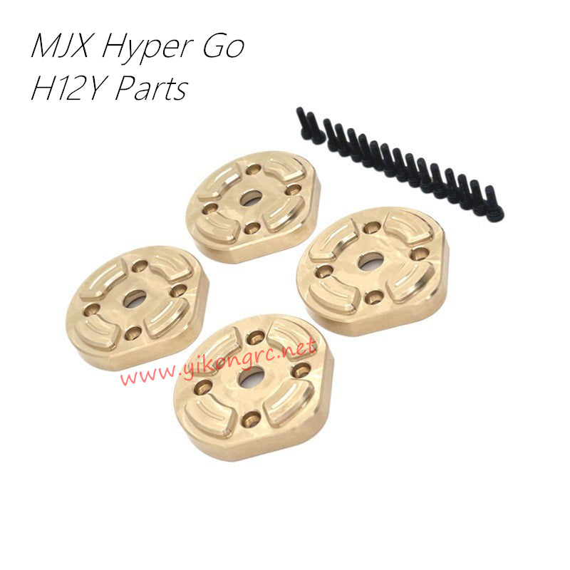 MJX Hyper Go H12Y RC Car Upgrades Front and Rear Axle Counterweights, Gear Cover 4pcs