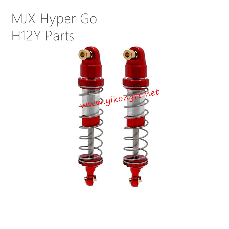 MJX Hyper Go H12Y Upgrade Parts Adjustable hard and soft hydraulic shock absorbers red