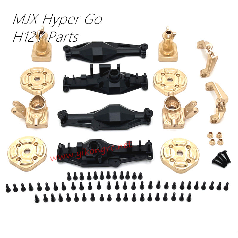 MJX Hyper Go H12Y Upgrade Parts FR Axle Housing Brass Cup C Hub Axle Cover black