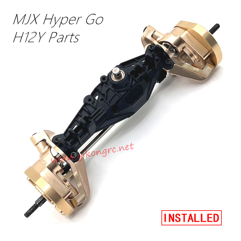 MJX Hyper Go H12Y Upgrade Parts Front Axle Steering Cup installed