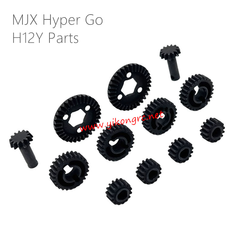 MJX Hyper Go H12Y Upgrades A-Front and rear axle gear set