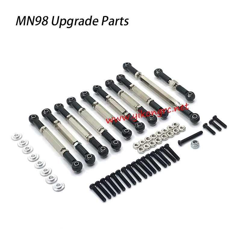 MN-RC MN98 RC Truck Upgrades Adjustable Rod black