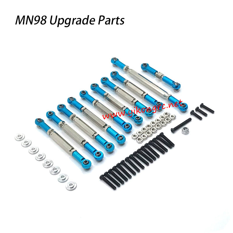 MN-RC MN98 RC Truck Upgrades Adjustable Rod blue