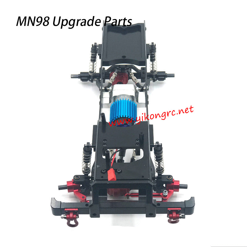 MN-RC MN98 RC Truck Upgrades Model Chassis black metal