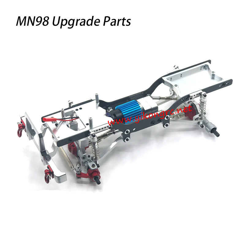 MN-RC MN98 RC Truck Upgrades Model Chassis silver