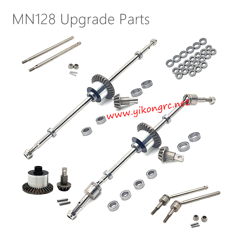 MN Model MN-128 Upgrade Parts Front and Rear Axle Shaft Kits