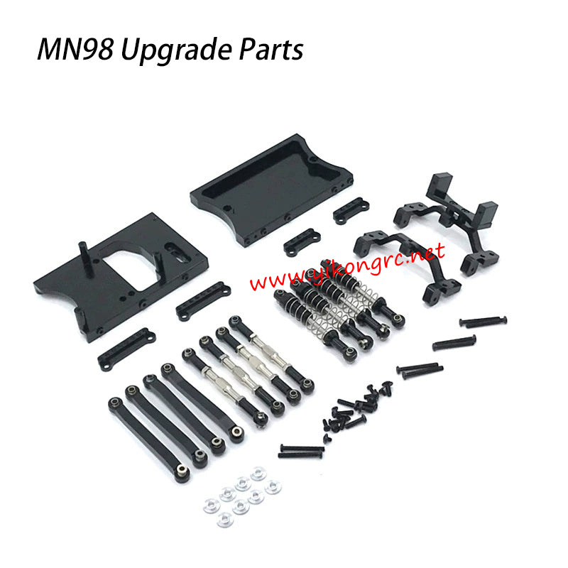 MN Model MN-98 Upgrades Servo Compartment Shock Absorber Kit black