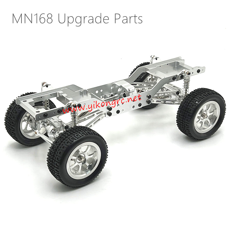 MN Model MN168 Upgrade Parts Front and Rear Door Axles Frame Chassis  Silver
