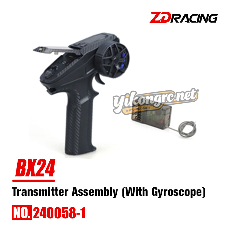 ZD Racing BX-24 RC Buggy Parts DUMBORC Transmitter Assembly 240058-1 with gyroscope