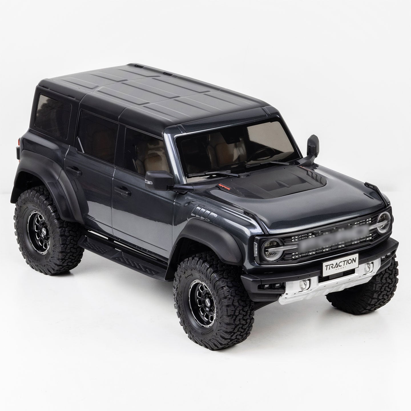 TractionHobby 1/8 FBR RC Car with Differential Locks & Two-Speed Transmission black