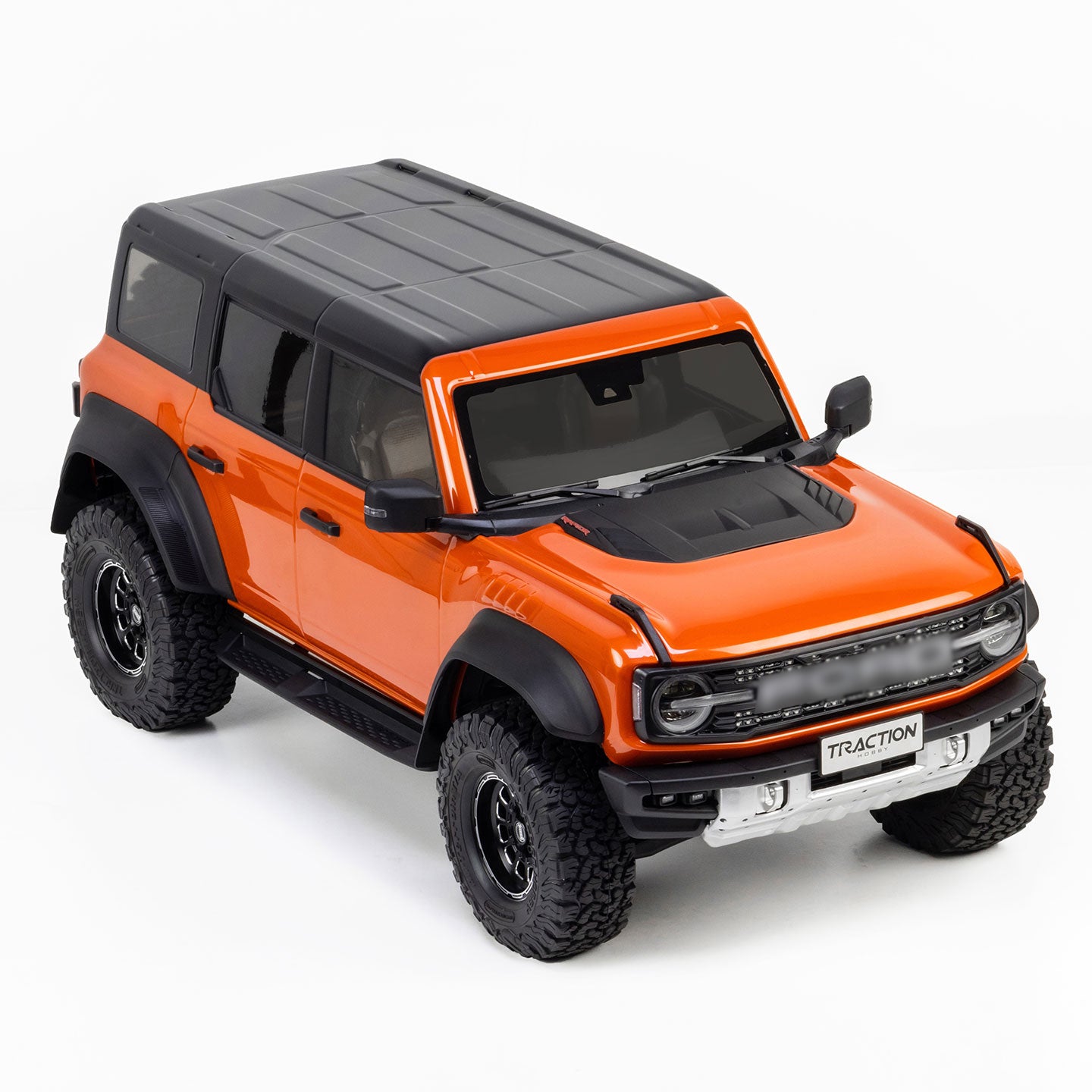 TractionHobby 1/8 FBR RC Car with Differential Locks & Two-Speed Transmission orange