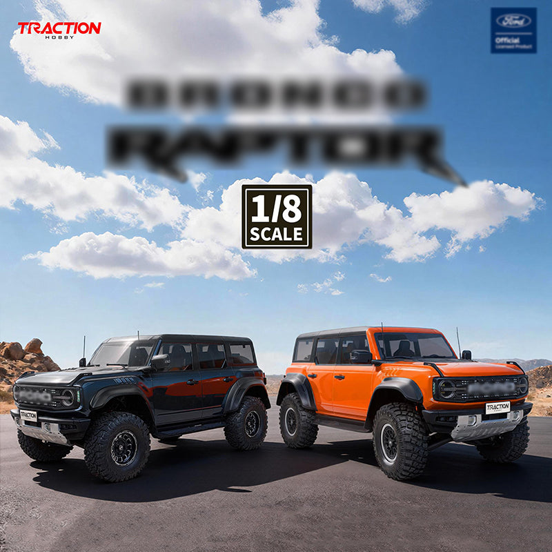 TractionHobby 1/8 FBR RC Crawler with Differential Locks & Two-Speed Transmission