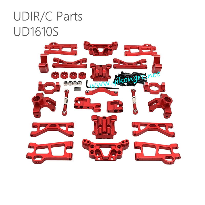 UDIRC UD1610S RC Car Upgrade Parts Swing Arm Front & Rear Cup Set red