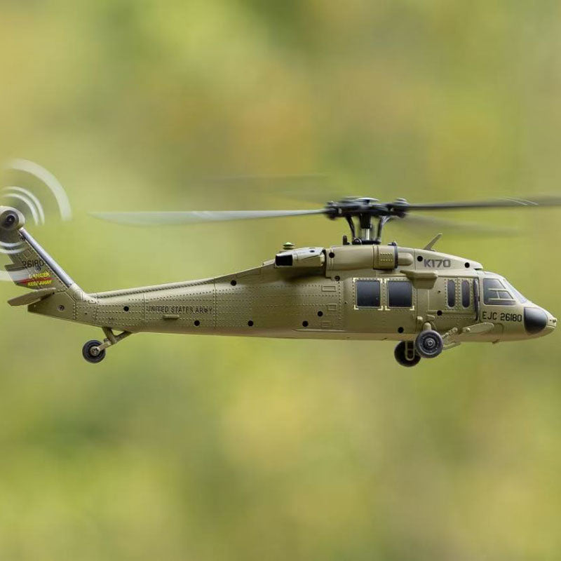 WLTOYS K170 UH-60L Blackhawk Brushless Motor RC Helicopter RTF flying