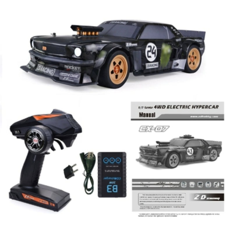 ZD Racing EX-07 1/7 2.4Ghz High-Speed 4WD HYPERCAR RC CAR black