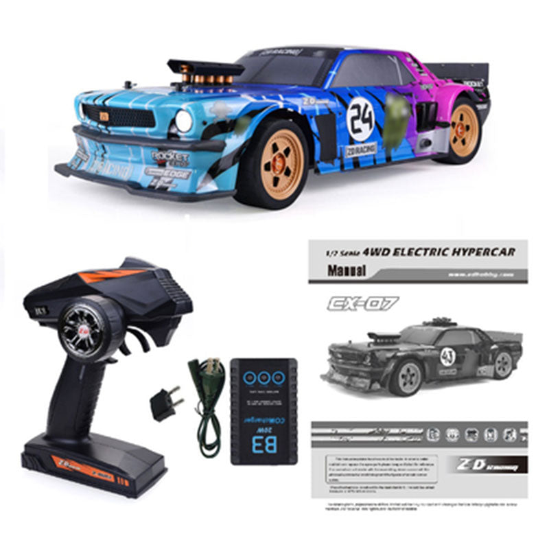 ZD Racing EX-07 1/7 2.4Ghz High-Speed 4WD HYPERCAR RC CAR blue
