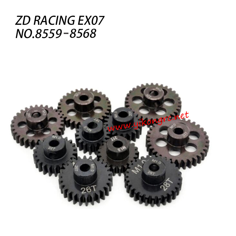 ZD Racing EX07 RC Truck Parts Motor Gear Kit 8559-8568