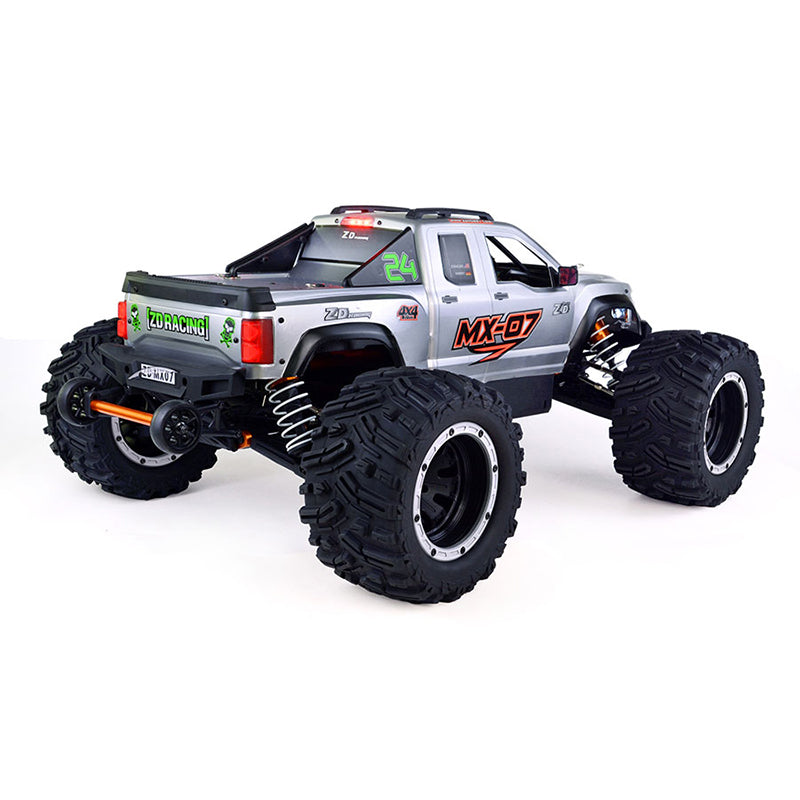 ZD Racing MX-07 1/7 2.4Ghz Off-road 4WD RC Truck silver back