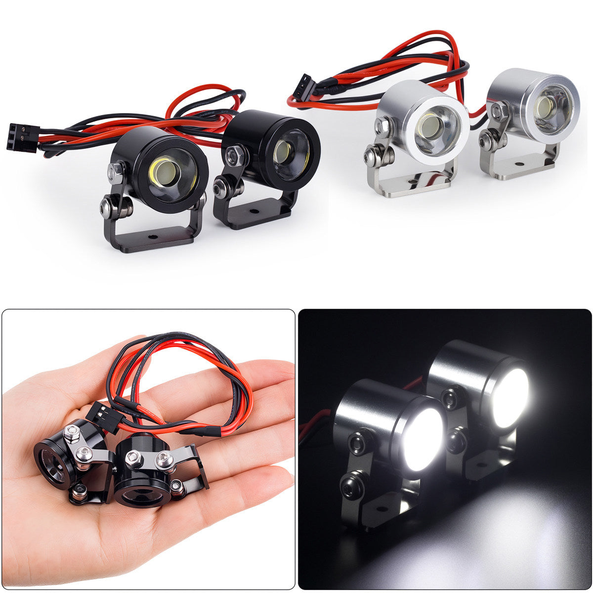 YIKONG 1/10 RC Crawler 3W LED Spotlights with Multi-Channel Control
