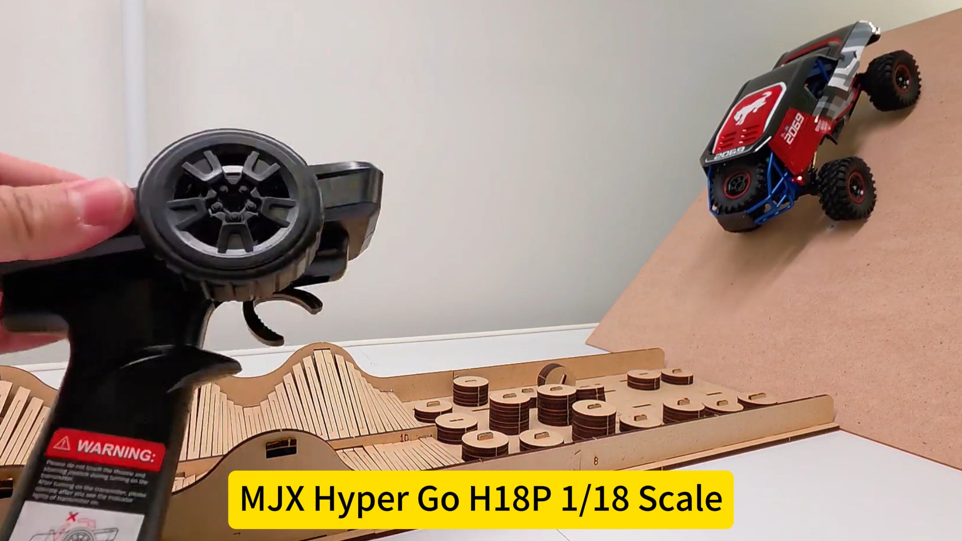 How good is the climbing performance of the MJX Hyper Go H18P RC Car?