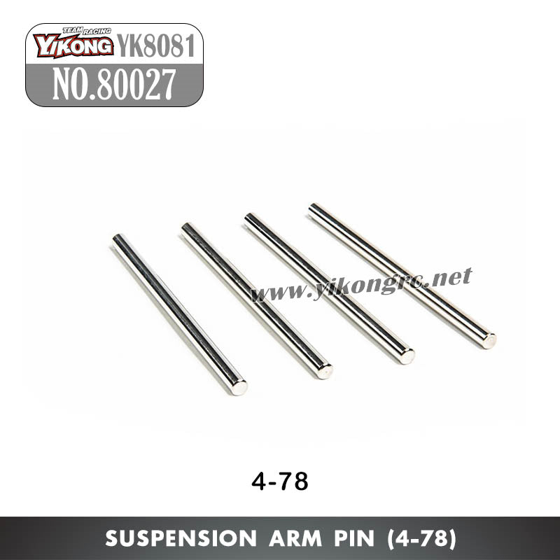 YIKONG YK8081 DF8 RC Truck Parts Suspension Arm Pin (4-78) 80027