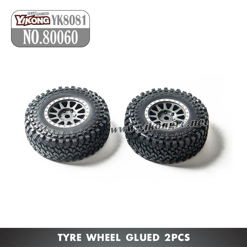 Does the YIKONG YK8081 RC Car Tyre Wheel Glued require any special maintenance?