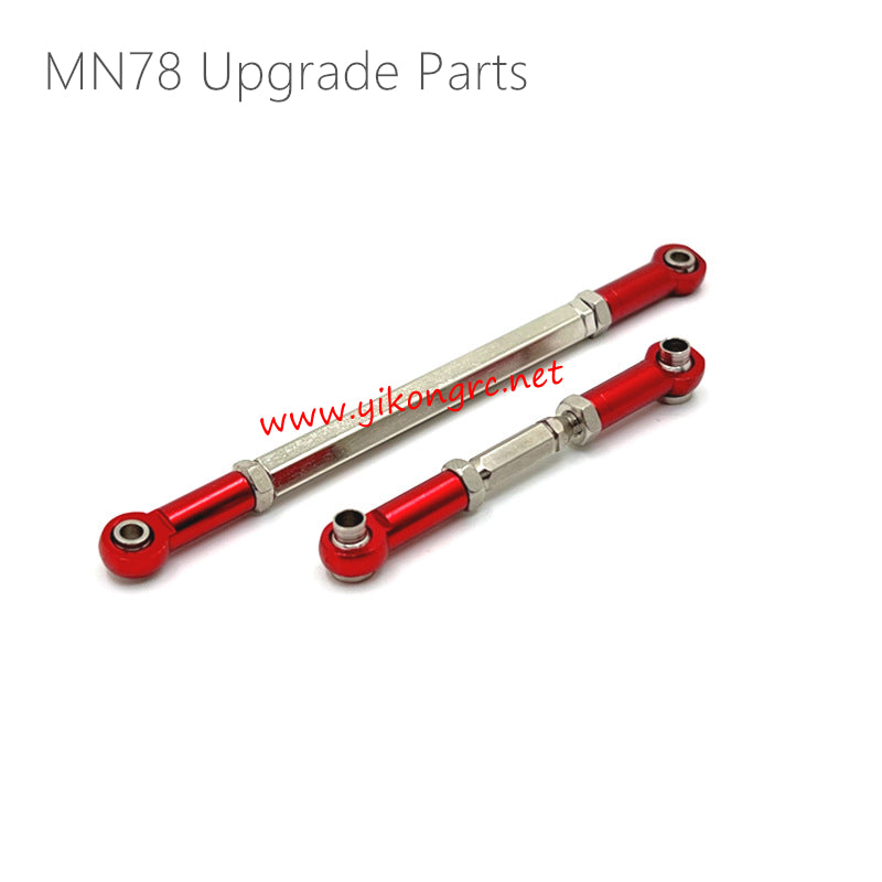 MN Model MN78 Upgrade Parts Front Axle Steering Tie Rod red