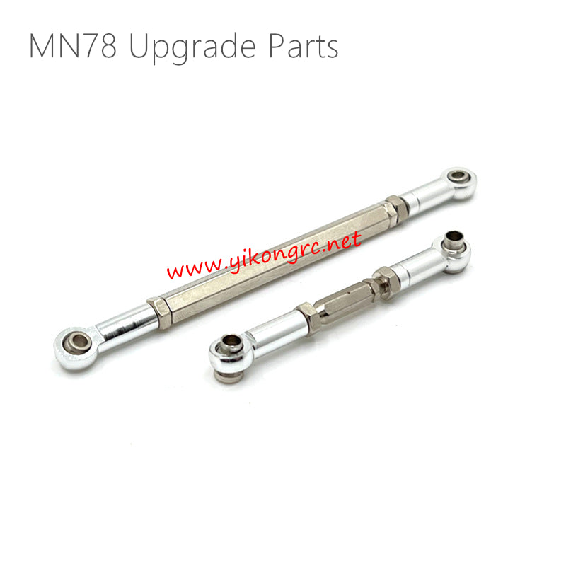 MN Model MN78 Upgrade Parts Front Axle Steering Tie Rod Silver