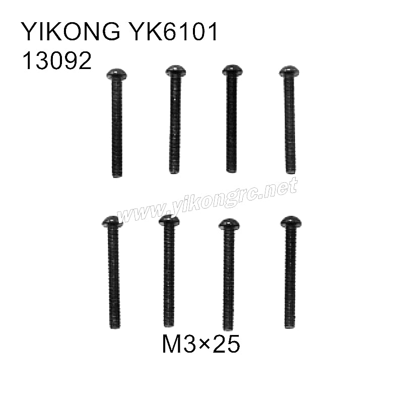 YIKONG YK6101 Parts button head screws M3x25 13092