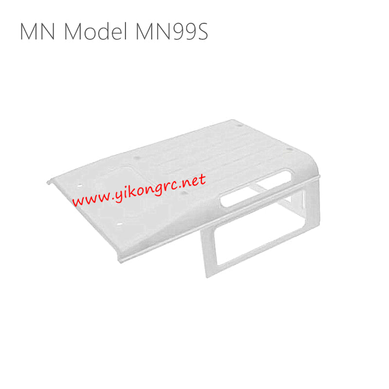 MN Model MN99S RC  Crawler Parts Roof Cover White V2 Version