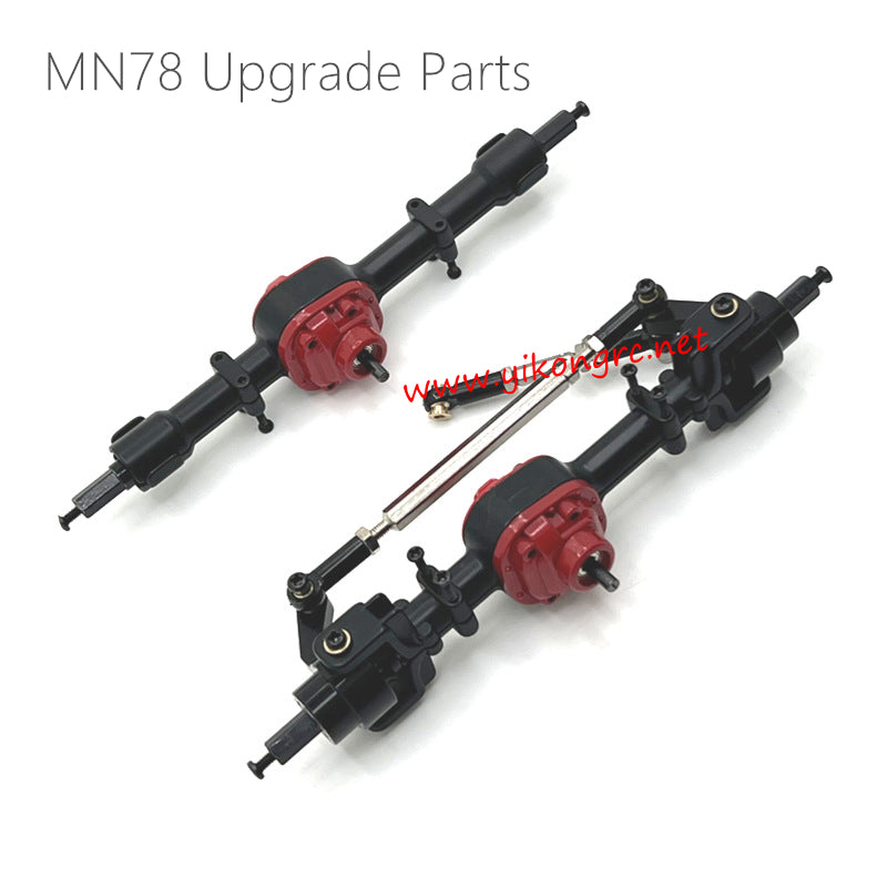 MN Model MN78 Upgrade Parts Front and Rear Axle Assembly black