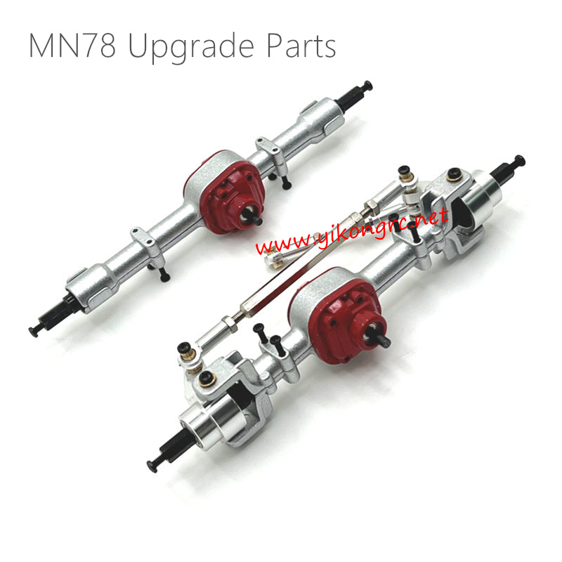 MN Model MN78 Upgrade Parts Front and Rear Axle Assembly silver