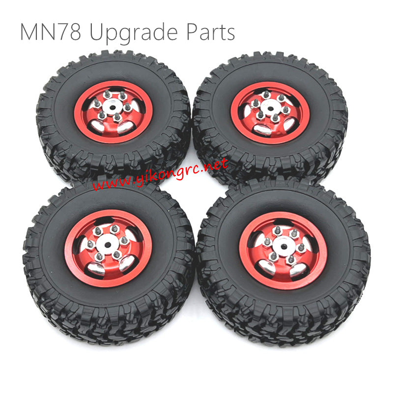 MN Model MN78 Upgrade Parts Wheel Complete kit red