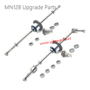 Front and rear axle shafts