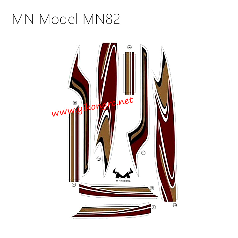 MN Model MN-82 RC Car Parts Decorative Stickers 82P-04