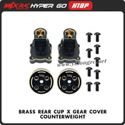 Brass Rear Cup X Gear Cover Counterweight