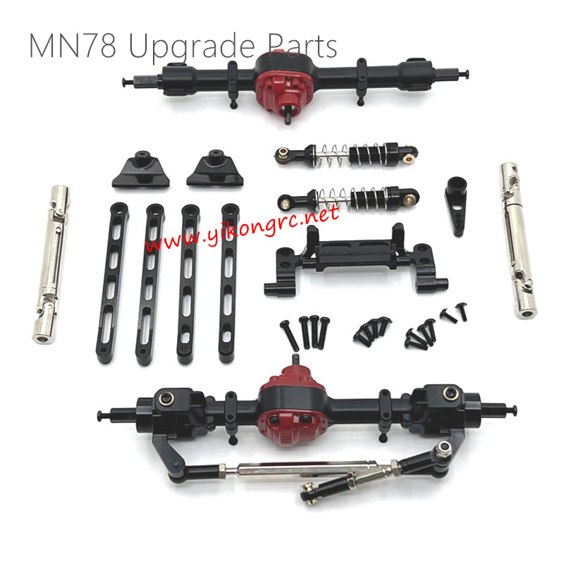 MN Model MN78 Upgrade Parts Front and rear assembly kits black