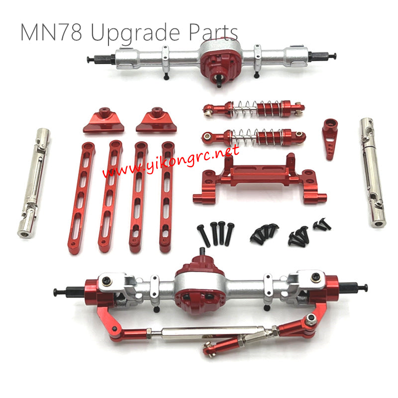 MN Model MN78 Upgrade Parts Front and rear assembly kits red