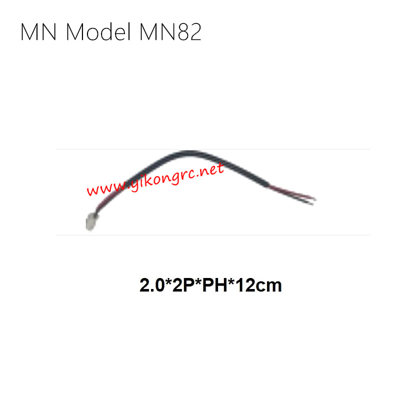 MN Model MN-82 RC Car Parts Motor Wire 2.0x2PxPHx12cm 90E-01