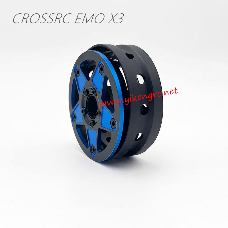 CrossRC EMO X3 Parts 1.9-inch lightweight blue five-pointed star racing wheel rim side
