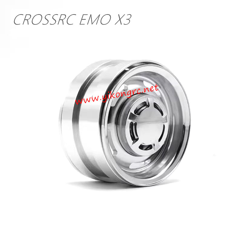 CrossRC EMO X3 Parts 2.2” Metal Electroplated Retro Mirror Wheel (ZC2N36)